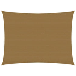 vidaXL Sunshade Sail 160 g/mÂ² Taupe 3.5x4.5 m HDPE Garden Sunscreen Canopy