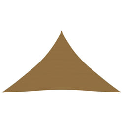 vidaXL Sunshade Sail 160 g/mÂ² Taupe 3.5x3.5x4.9 m HDPE Patio Sunscreen Canopy