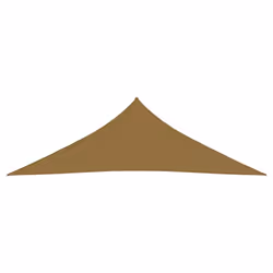 vidaXL Sunshade Sail 160 g/mÂ² Taupe 3.5x3.5x4.9 m HDPE Patio Sunscreen Canopy