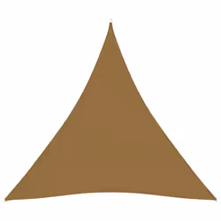 vidaXL Sunshade Sail 160 g/m² Taupe 4x4x4 m HDPE Balcony Sunscreen Canopy