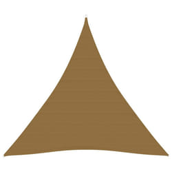 vidaXL Sunshade Sail 160 g/mÂ² Taupe 4.5x4.5x4.5 m HDPE Patio Sunscreen Canopy