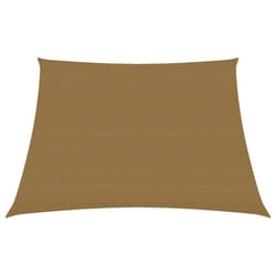 vidaXL Sunshade Sail 160 g/mÂ² Taupe 3/4x2 m HDPE Sunscreen Patio Shade Canopy