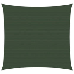 vidaXL Sunshade Sail 160 g/mÂ² Dark Green 4x4 m HDPE Sunscreen Patio Shade