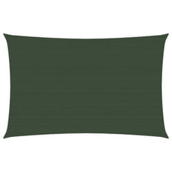 vidaXL Sunshade Sail 160 g/mÂ² Dark Green 2x4 m HDPE Outdoor Garden Sunscreen