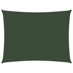 vidaXL Sunshade Sail 160 g/mÂ² Dark Green 2.5x3 m HDPE Outdoor Garden Sunscreen