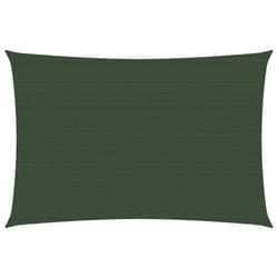 vidaXL Sunshade Sail 160 g/mÂ² Dark Green 3x4.5 m HDPE Sunscreen Shade Canopy