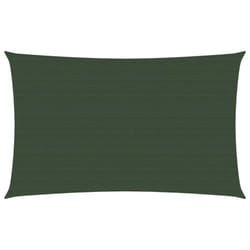 vidaXL Sunshade Sail 160 g/mÂ² Dark Green 3x6 m HDPE Sunscreen Shade Canopy