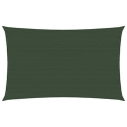 vidaXL Sunshade Sail Canopy Screen Balcony Awning Canopy HDPE Rectangular - dark green, 5 x 8 m