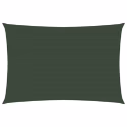 vidaXL Sunshade Sail 160 g/mÂ² Dark Green 6x7 m HDPE Sunscreen Patio Shade