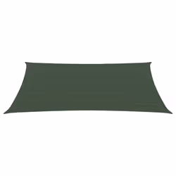 vidaXL Sunshade Sail 160 g/mÂ² Dark Green 6x7 m HDPE Sunscreen Patio Shade