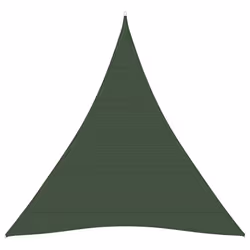 vidaXL Sunshade Sail 160 g/m² Dark Green 3x4x4 m HDPE Patio Sunscreen Canopy