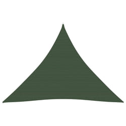 vidaXL Sunshade Sail 160 g/mÂ² Dark Green 4x4x4 m HDPE Sunscreen Shade Canopy