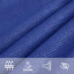 vidaXL Sunshade Sail 160 g/mÂ² HDPE Patio Sunscreen Outdoor Canopy Party Tent - blue, 7 x 7 m - Additional view 4
