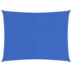 vidaXL Sunshade Sail 160 g/mÂ² Blue 2.5x3 m HDPE Outdoor Patio Sunscreen Canopy