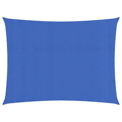 vidaXL Sunshade Sail 160 g/mÂ² Blue 2.5x3 m HDPE Outdoor Patio Sunscreen Canopy