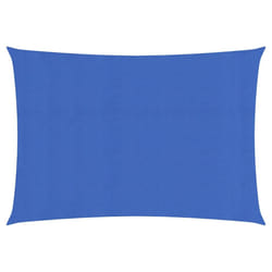 vidaXL Sunshade Sail Canopy Screen Balcony Awning Canopy HDPE Rectangular - blue, 3 x 5 m