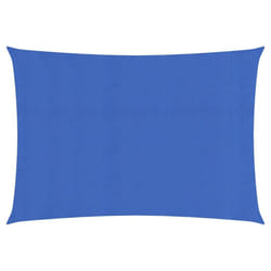 vidaXL Sunshade Sail Canopy Screen Balcony Awning Canopy HDPE Rectangular - blue, 3.5 x 5 m