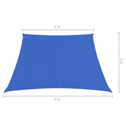 vidaXL Sunshade Sail 160 g/mÂ² Blue 3/4x2 m HDPE Outdoor Patio Sunscreen Canopy - Additional view 5
