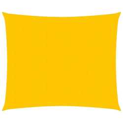 vidaXL Sunshade Sail 160 g/mÂ² Yellow 2.5x2.5 m HDPE Sunscreen Patio Shade