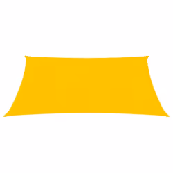 vidaXL Sunshade Sail 160 g/mÂ² Yellow 2.5x2.5 m HDPE Sunscreen Patio Shade