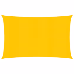 vidaXL Sunshade Sail 160 g/mÂ² Yellow 2x4 m HDPE Sunscreen Patio Shade Canopy