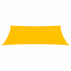 vidaXL Sunshade Sail 160 g/mÂ² Yellow 2.5x5 m HDPE Outdoor Sunscreen Canopy
