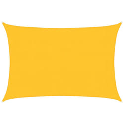 vidaXL Sunshade Sail Canopy Screen Balcony Awning Canopy HDPE Rectangular - yellow, 3 x 4.5 m