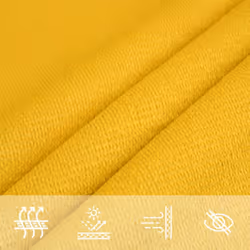 vidaXL Sunshade Sail Canopy Screen Balcony Awning Canopy HDPE Rectangular - yellow, 3 x 4.5 m - Additional view 6