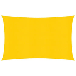 vidaXL Sunshade Sail Canopy Screen Balcony Awning Canopy HDPE Rectangular - yellow, 5 x 7 m