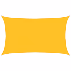 vidaXL Sunshade Sail Canopy Screen Balcony Awning Canopy HDPE Rectangular - yellow, 5 x 8 m