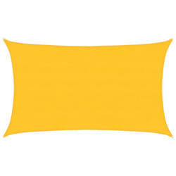 vidaXL Sunshade Sail Canopy Screen Balcony Awning Canopy HDPE Rectangular - yellow, 5 x 8 m