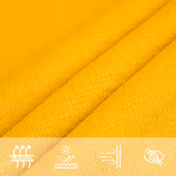 vidaXL Sunshade Sail Canopy Screen Balcony Awning Canopy HDPE Rectangular - yellow, 6 x 7 m - Additional view 6