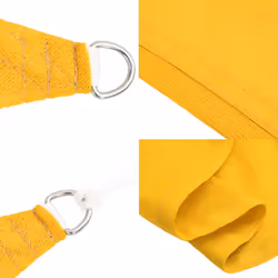 vidaXL Sunshade Sail Canopy Screen Balcony Awning Canopy HDPE Rectangular - yellow, 5 x 6 x 6 m - Additional view 5