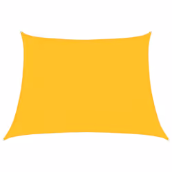 vidaXL Sunshade Sail Shade Canopy Sun Sail Tarp Screen Balcony Awning HDPE - yellow, 4/5 x 3 m