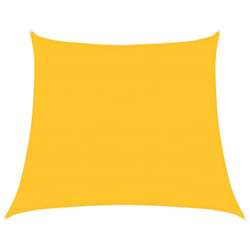 vidaXL Sunshade Sail Shade Canopy Sun Sail Tarp Screen Balcony Awning HDPE - yellow, 4/5 x 4 m
