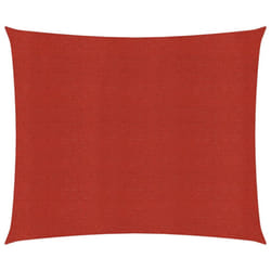 vidaXL Sunshade Sail 160 g/mÂ² Red 2.5x2.5 m HDPE Sunscreen Patio Shade Canopy