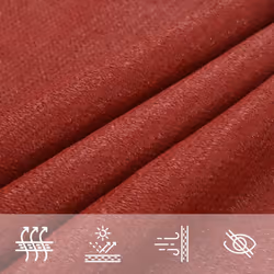 vidaXL Sunshade Sail 160 g/mÂ² HDPE Patio Sunscreen Outdoor Canopy Party Tent - red, 6 x 6 m - Additional view 6