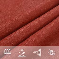vidaXL Sunshade Sail 160 g/mÂ² HDPE Patio Sunscreen Outdoor Canopy Party Tent - red, 7 x 7 m - Additional view 6