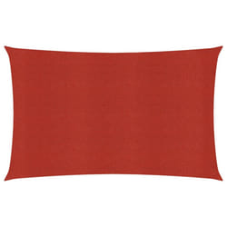 vidaXL Sunshade Sail 160 g/mÂ² Red 3x5 m HDPE Sunscreen Patio Shade Canopy