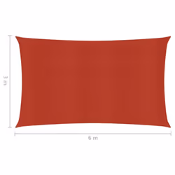 vidaXL Sunshade Sail Red Patio Shade Shade Canopy Sun Sail Tarp Screen Tarp - Additional view 5