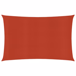 vidaXL Sunshade Sail 160 g/mÂ² Red 3.5x5 m HDPE Sunscreen Patio Shade Canopy