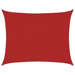 vidaXL Sunshade Sail Canopy Screen Balcony Awning Canopy HDPE Rectangular - red, 6 x 7 m