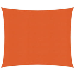 vidaXL Sunshade Sail 160 g/mÂ² Orange 3x3 m HDPE Outdoor Patio Shade Canopy