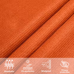 vidaXL Sunshade Sail 160 g/mÂ² HDPE Patio Sunscreen Outdoor Canopy Party Tent - orange, 7 x 7 m - Additional view 5