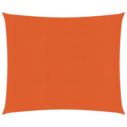 vidaXL Sunshade Sail 160 g/mÂ² Orange 2.5x3 m HDPE Garden Sunscreen Canopy