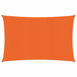 vidaXL Sunshade Sail 160 g/mÂ² Orange 2.5x4 m HDPE Outdoor Sunscreen Canopy