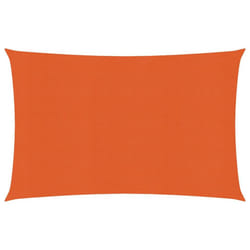 vidaXL Sunshade Sail 160 g/mÂ² Orange 2.5x4 m HDPE Outdoor Sunscreen Canopy