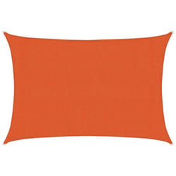 vidaXL Sunshade Sail Canopy Screen Balcony Awning Canopy HDPE Rectangular - orange, 3 x 4.5 m