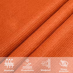 vidaXL Sunshade Sail Canopy Screen Balcony Awning Canopy HDPE Rectangular - orange, 3 x 4.5 m - Additional view 5