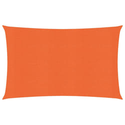 vidaXL Sunshade Sail Canopy Screen Balcony Awning Canopy HDPE Rectangular - orange, 3 x 5 m